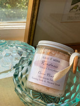 Load image into Gallery viewer, Creme Brûlée Himalayan pink salt bath and shower scrub