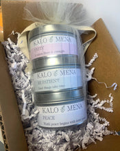 Load image into Gallery viewer, Set of tree "Let Love Rule" Intention Candle gift set