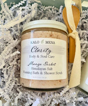 Load image into Gallery viewer, Mango Sorbet Himalayan pink salt bath and shower scrub - Clarity
