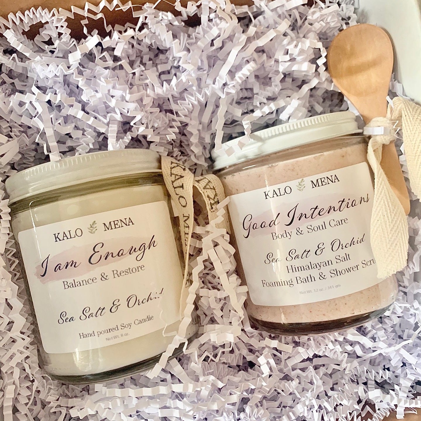 Sea Salt & Orchid Candle & Bath Scrub